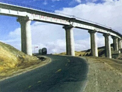 1998年承建榆林三黃廟特大橋